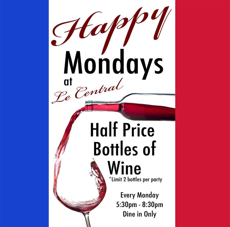 Monday Night Half Price Wine Night